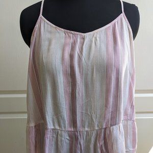 Pink Republic Top (never worn) - casual loose spaghetti strap peplum